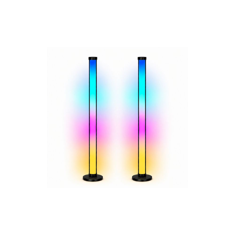 Lampy Podłogowe Smart Kolorowe Światła LED RGB Pilot Aplikacja 125cm 2 szt.