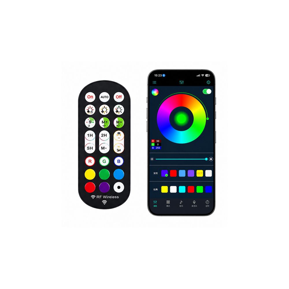 Lampy Podłogowe Smart Kolorowe Światła LED RGB Pilot Aplikacja 125cm 2 szt.