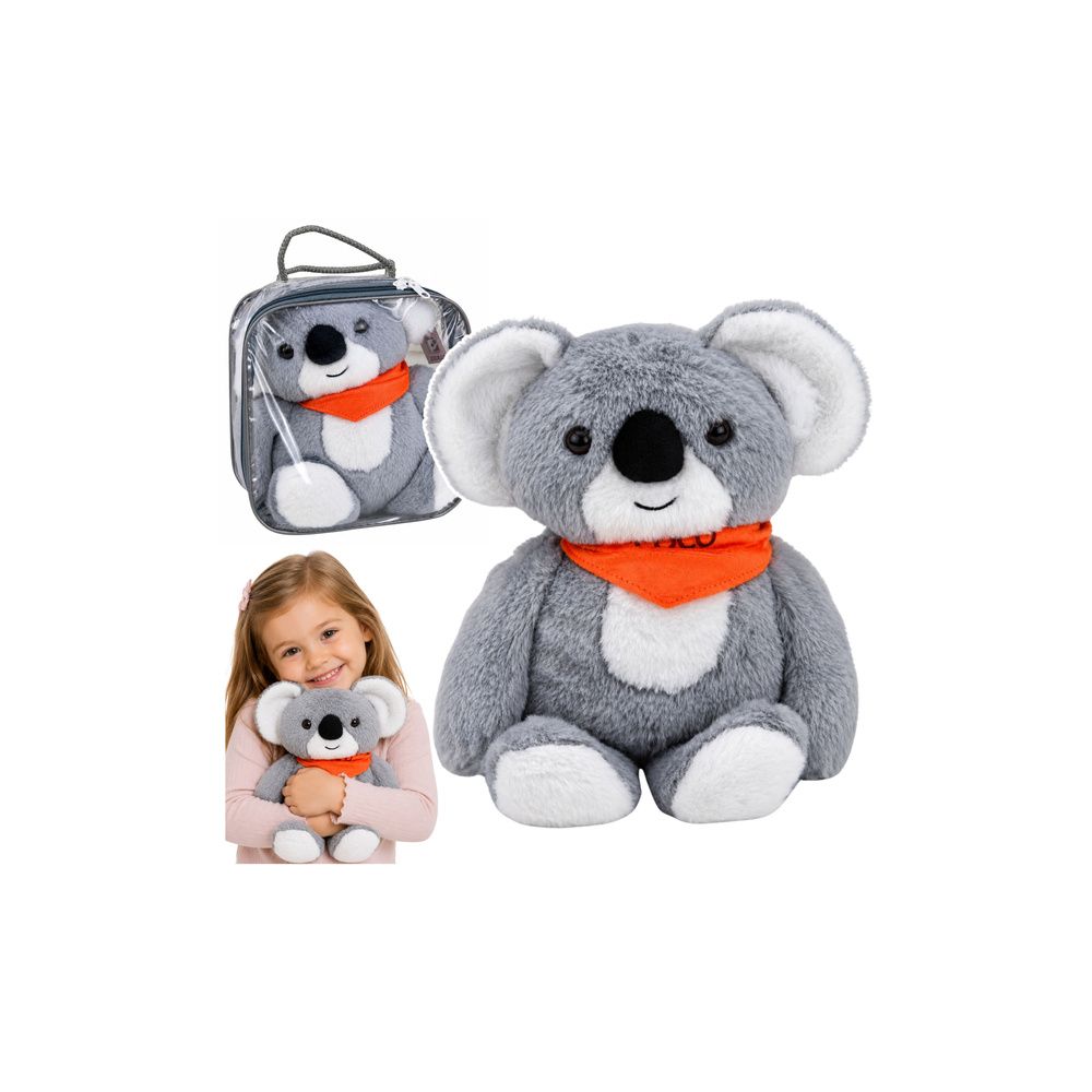 Miś Koala Pluszak Obciążeniowy Terapeutyczny Maskotka 1.3 KG Szary 35 cm