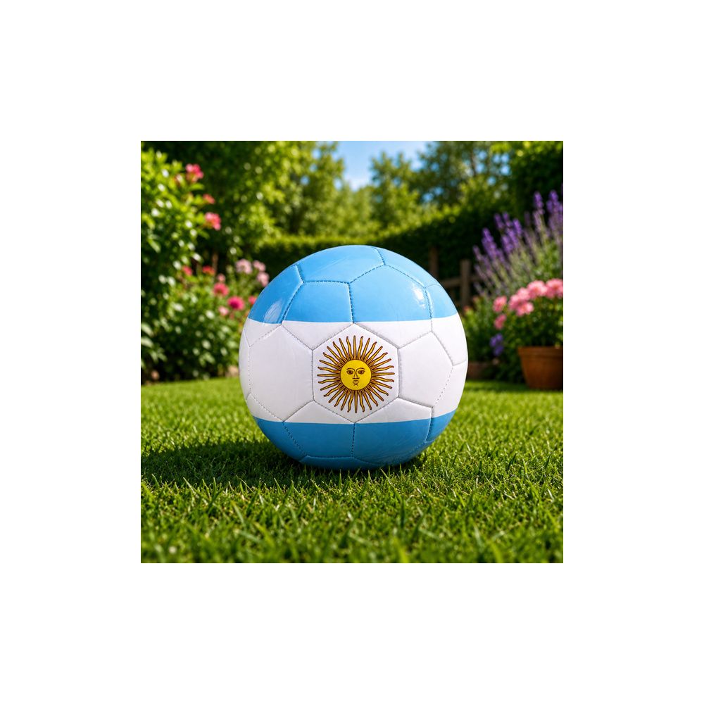 Piłka Nożna Treningowa Do Nogi Na Trawę Boisko Barwy Argentyny 22cm r.5