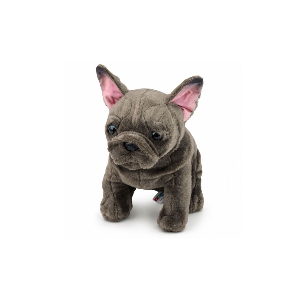 Pluszowa Maskotka Przytulanka Piesek Buldog Francuski Brązowy 22 cm