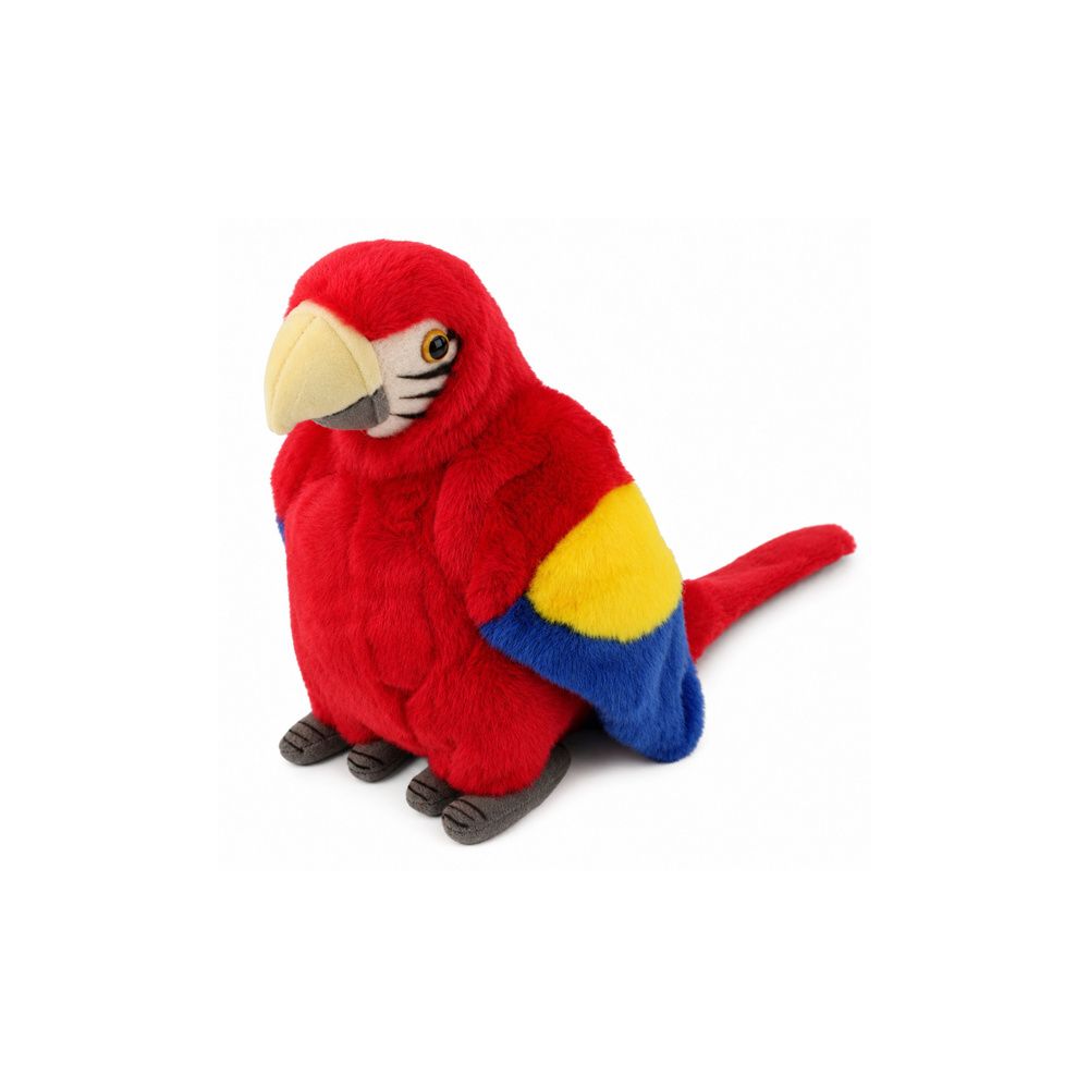 Pluszowa Papuga Ara Ptak Egzotyczny Maskotka Przytulanka Czerwona 24 cm