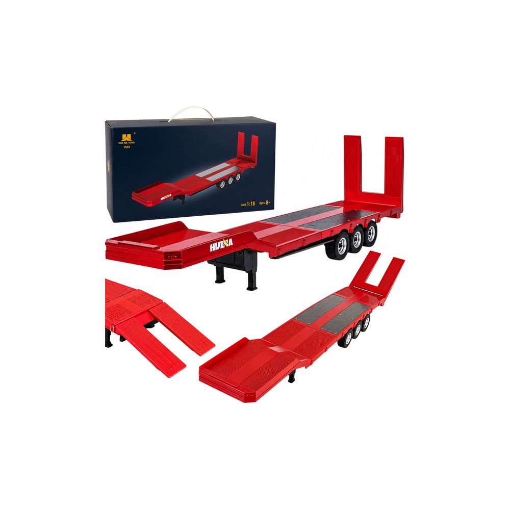Przyczepa Niskopodwoziowa Naczepa Do Scania 770S Huina Czerwona 1:18