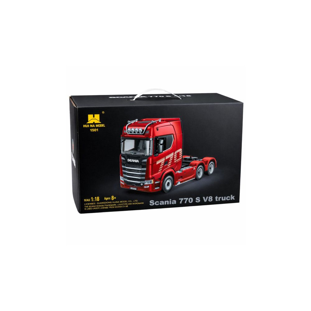 Ciągnik Siodłowy Ciężarówka Scania Zdalnie Sterowana RC Huina Zielony 1:18