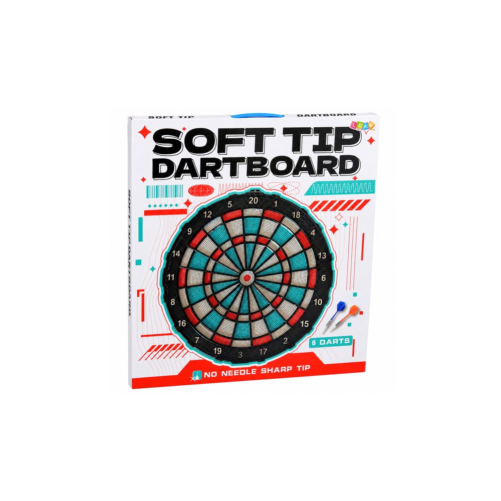 Tarcza Do Darta Soft Tip Rzutki Gra Zręcznościowa Towarzyska Zestaw 42,5 cm