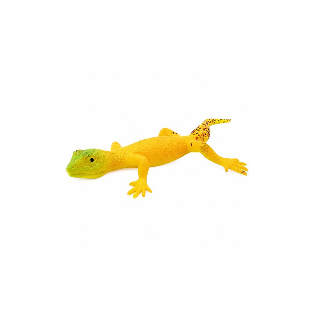 Gekon Złocisty Gumowa Figurka Rozciągliwa Realistyczna Gad 15,5 cm