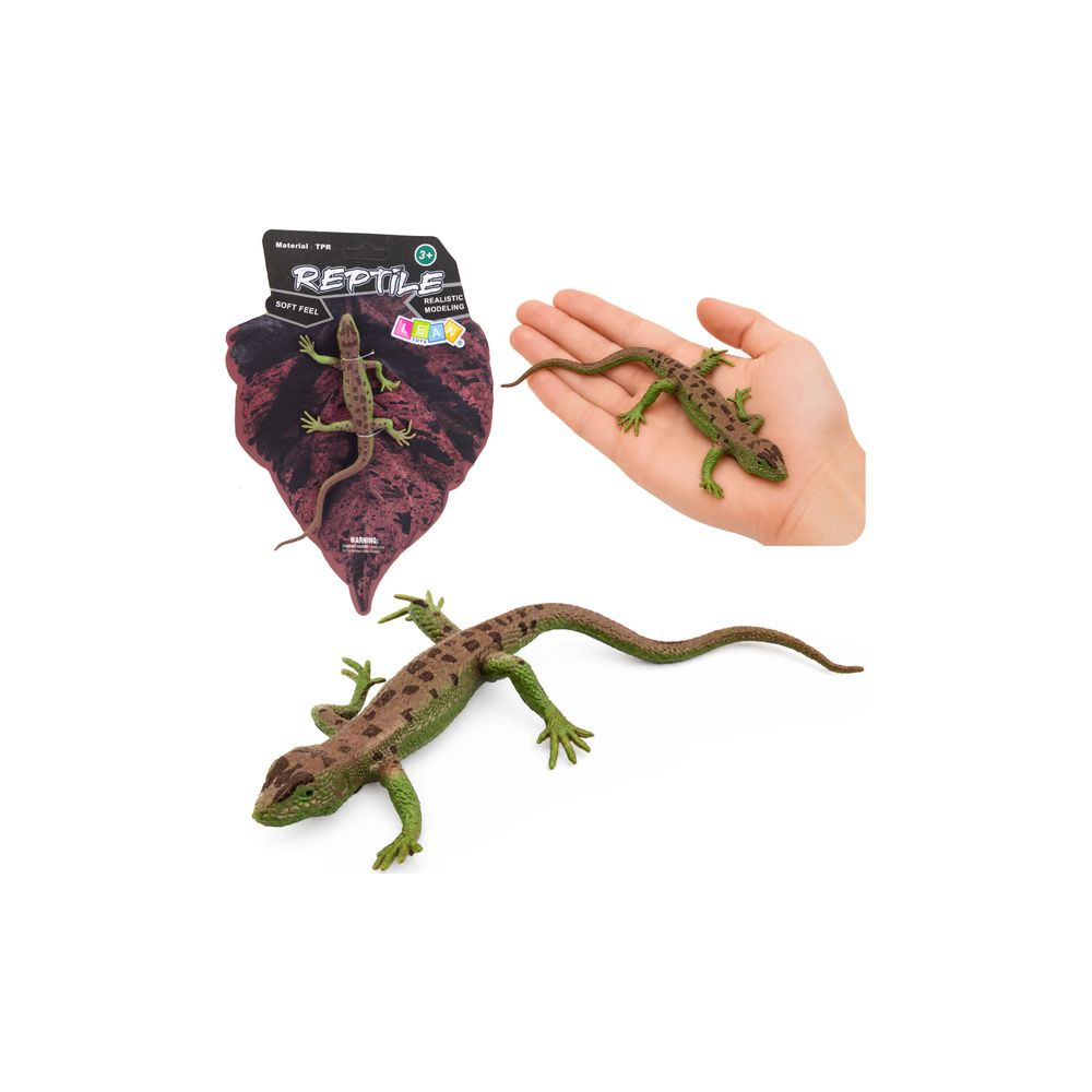 Jaszczurka Zwinka Gumowa Figurka Rozciągliwa Realistyczna 15 cm