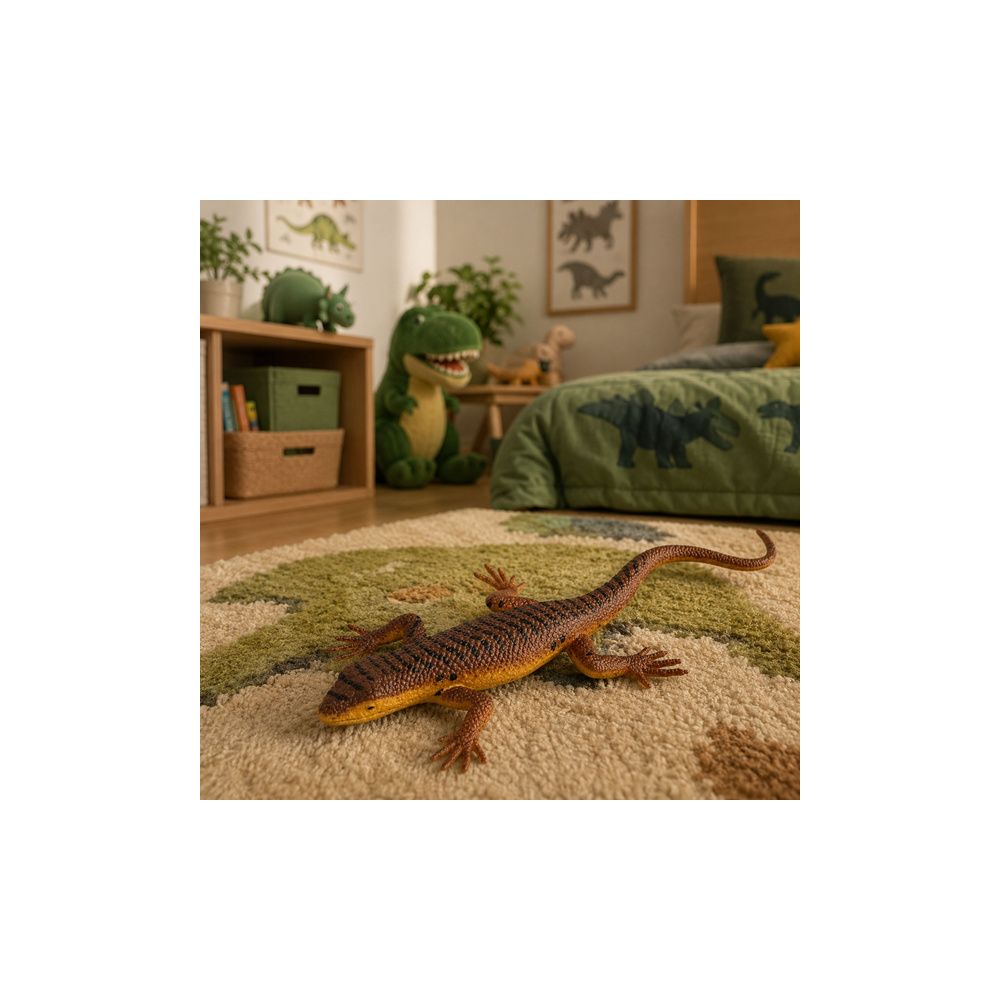 Jaszczurka Żyworodna Gumowa Figurka Rozciągliwa Realistyczna 12,5 cm