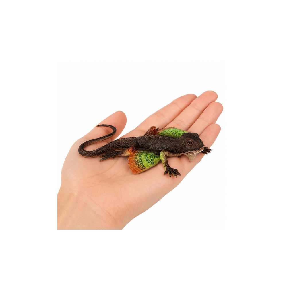 Jaszczurka Agama Błoniasta Gumowa Figurka Rozciągliwa Realistyczna 13 cm