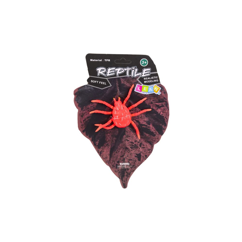 Pająk Czerwony Gumowa Figurka Rozciągliwa Realistyczna 12 cm