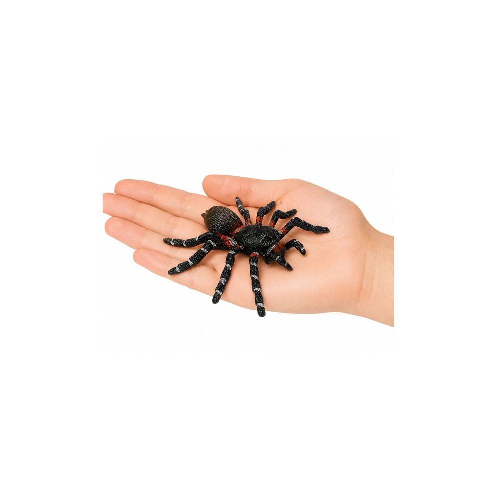 Pająk Tarantula Gumowa Figurka Rozciągliwa Realistyczna Czarny 10 cm
