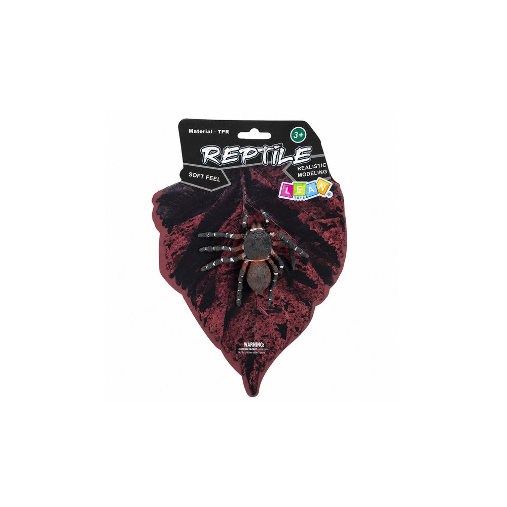 Pająk Tarantula Gumowa Figurka Rozciągliwa Realistyczna Czarny 10 cm