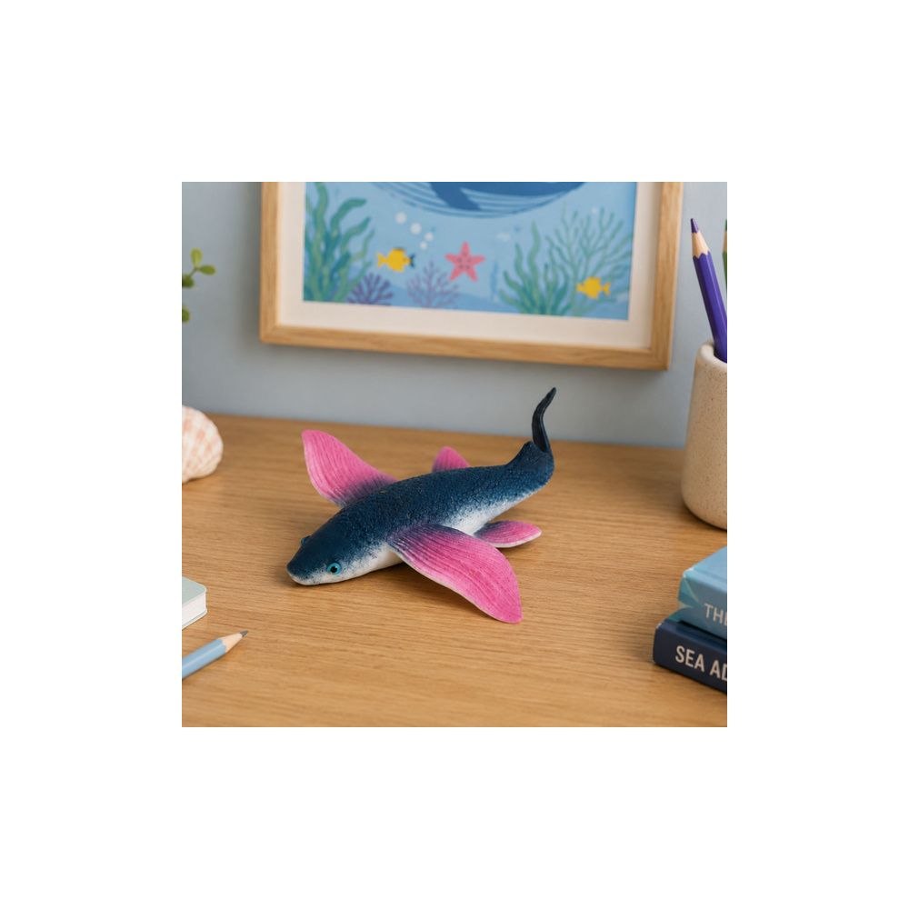 Latająca Ryba Gumowa Figurka Rozciągliwa Realistyczna Ryba Oceaniczna 12 cm