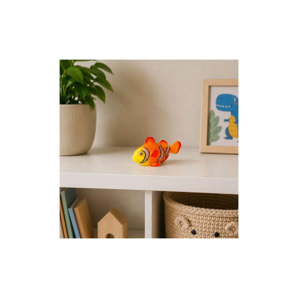 Ryba Gumowa Błazenek Figurka Rozciągliwa Realistyczna Ryba Oceaniczna 10cm