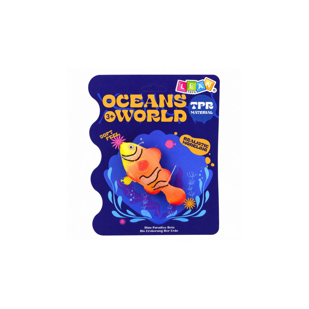 Ryba Gumowa Błazenek Figurka Rozciągliwa Realistyczna Ryba Oceaniczna 10cm