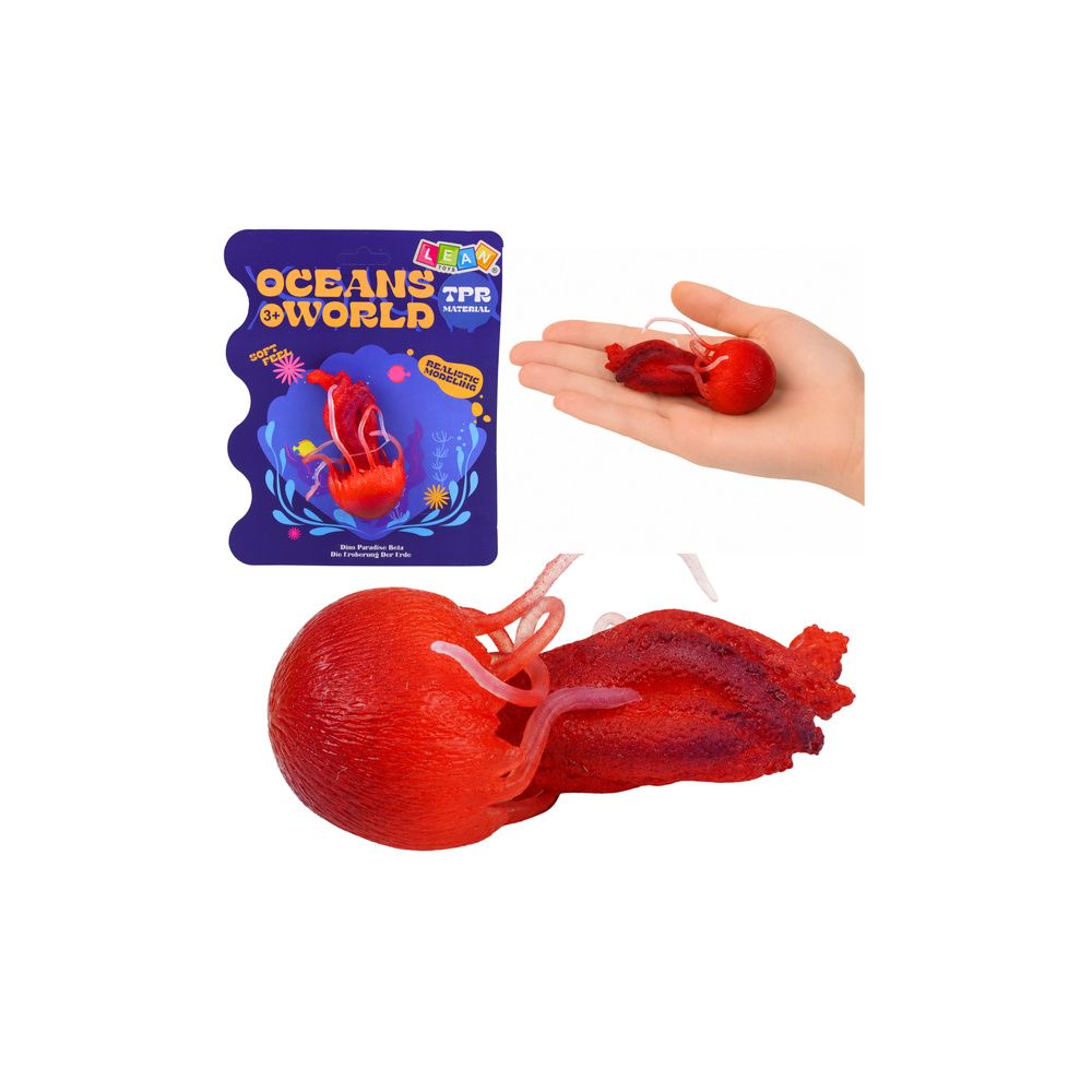 Gumowa Figurka Meduza Rozciągliwa Realistyczna Zwierzę Morskie 9 cm