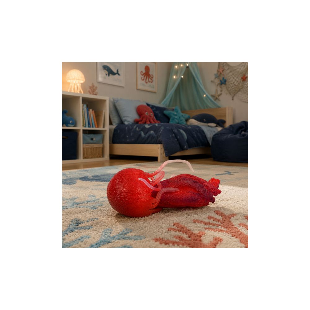Gumowa Figurka Meduza Rozciągliwa Realistyczna Zwierzę Morskie 9 cm