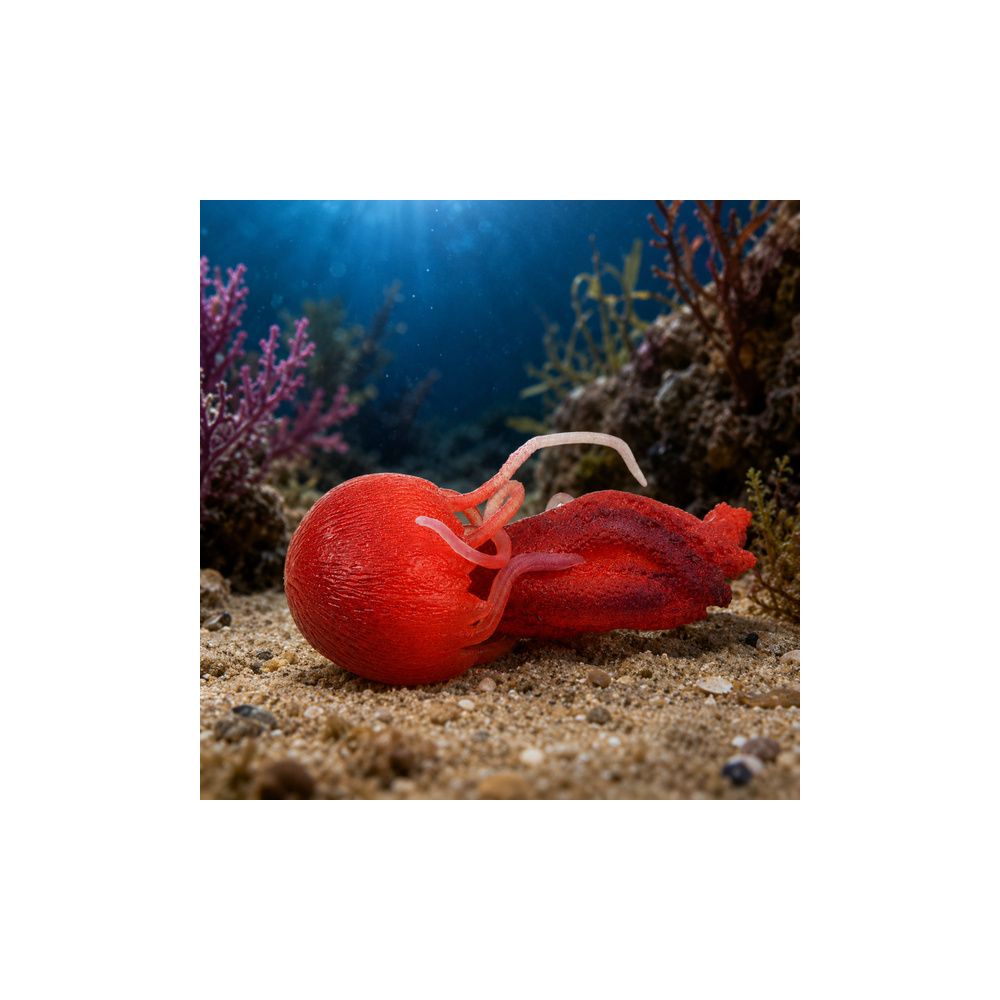 Gumowa Figurka Meduza Rozciągliwa Realistyczna Zwierzę Morskie 9 cm