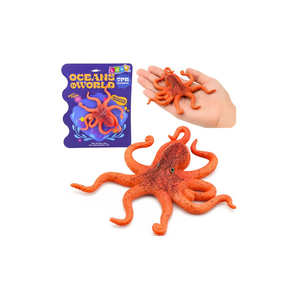 Gumowa Figurka Ośmiornica Rozciągliwa Realistyczna Zwierzę Morskie 12cm