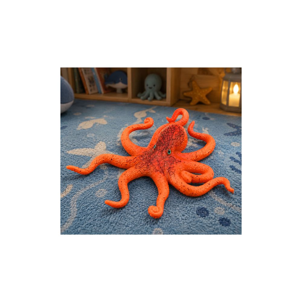 Gumowa Figurka Ośmiornica Rozciągliwa Realistyczna Zwierzę Morskie 12cm