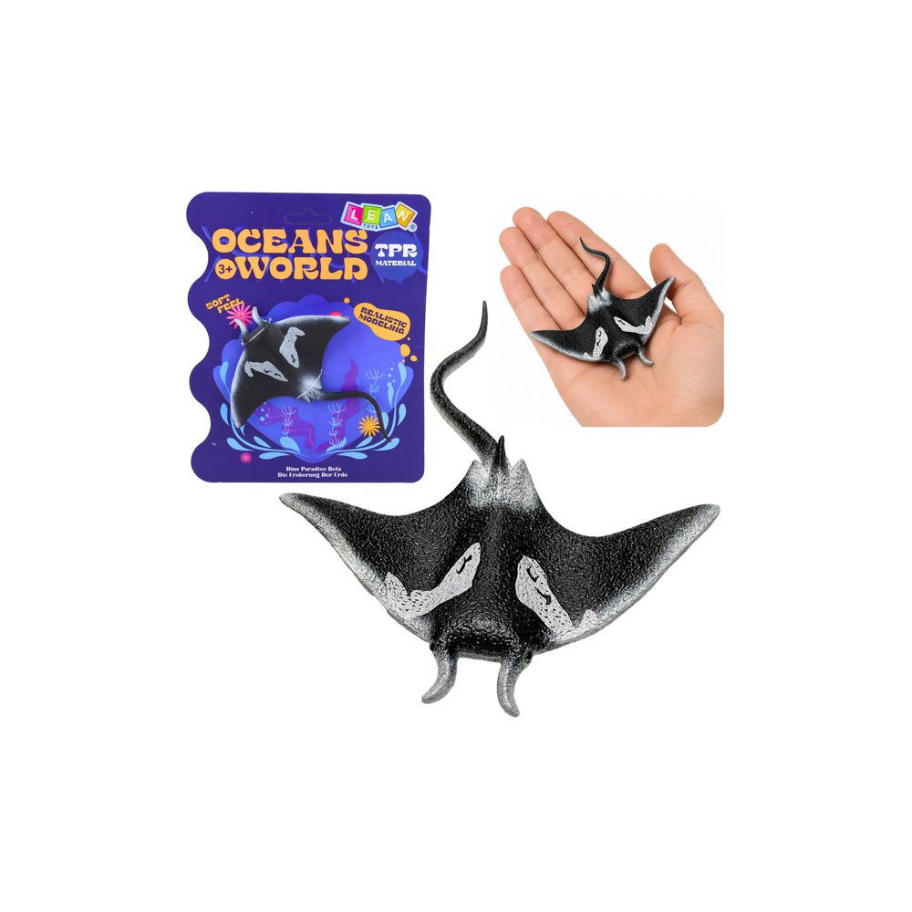 Ryba Gumowa Płaszczka Figurka Rozciągliwa Realistyczna Ryba Oceaniczna 13cm