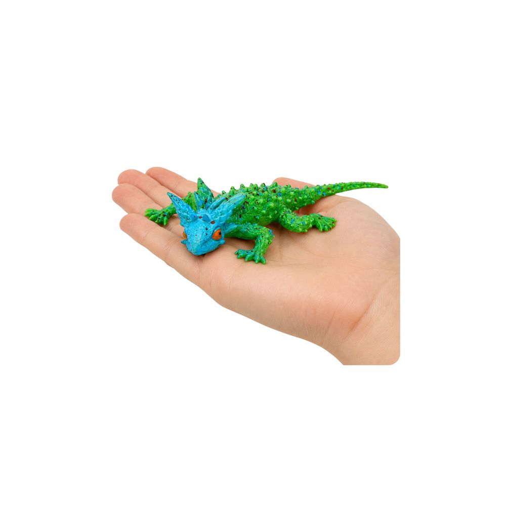 Jaszczurka Rogata Gumowa Figurka Rozciągliwa Realistyczna 20 cm