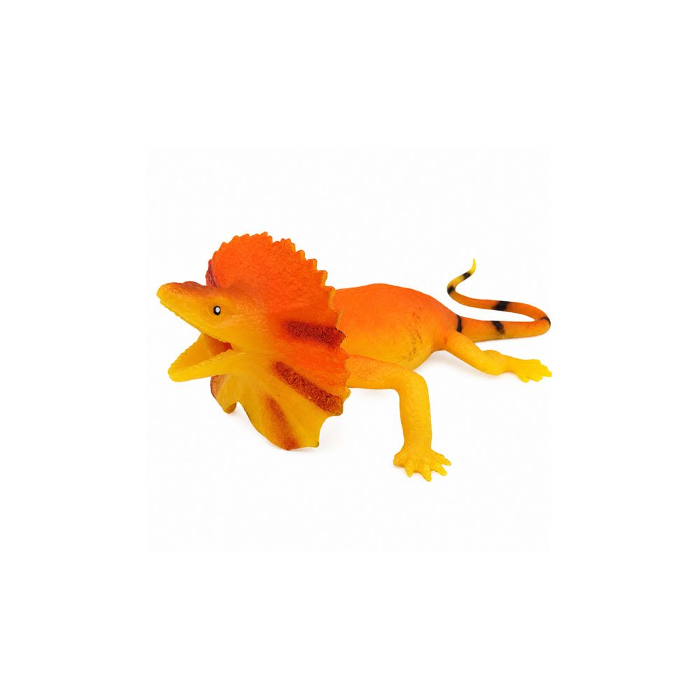 Jaszczurka Kołnierzasta Gumowa Figurka Rozciągliwa Realistyczna 19cm