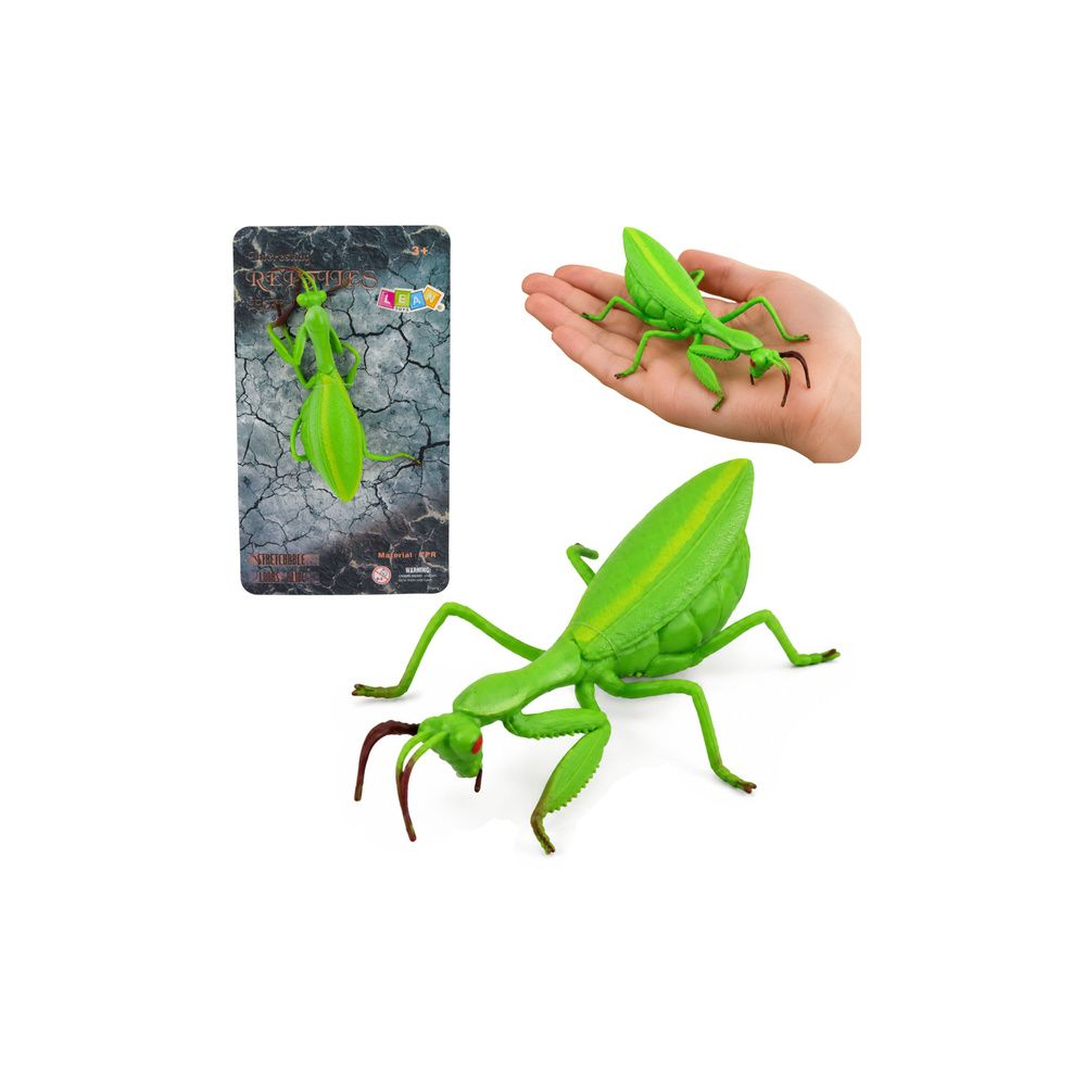 Modliszka Gumowa Figurka Rozciągliwa Realistyczna Zielona 18 cm