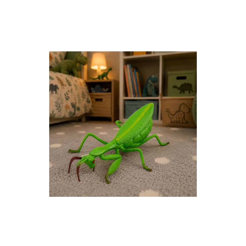 Modliszka Gumowa Figurka Rozciągliwa Realistyczna Zielona 18 cm