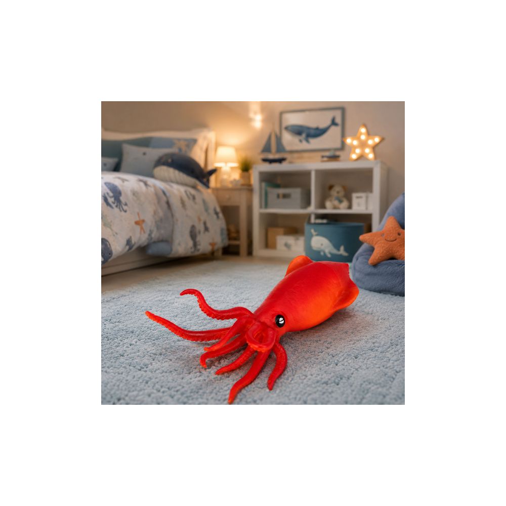Kałamarnica Gumowa Figurka Rozciągliwa Realistyczna Zwierzę Morskie 18 cm