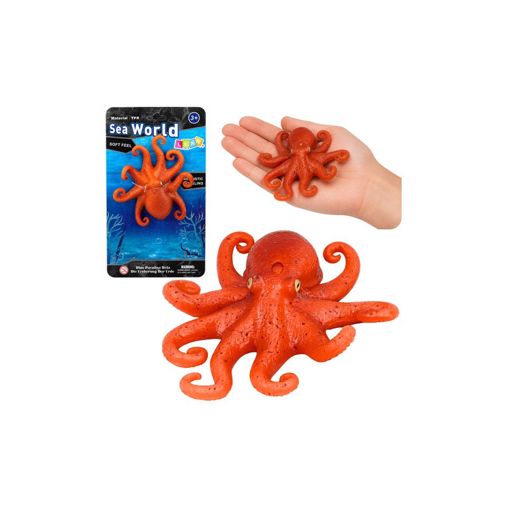 Gumowa Figurka Ośmiornica Rozciągliwa Realistyczna Zwierzę Morskie 14cm