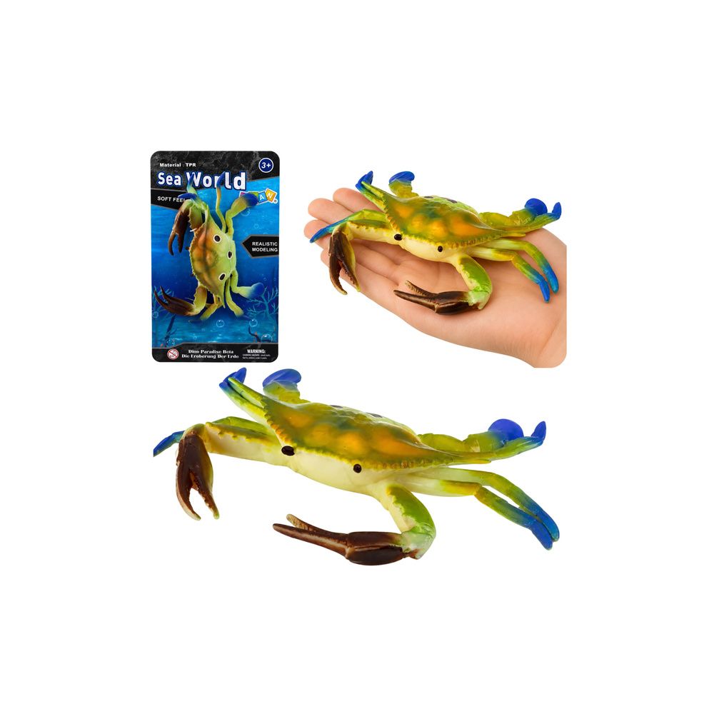 Gumowa Figurka Krab Rozciągliwa Realistyczna Zwierzę Morskie 19cm