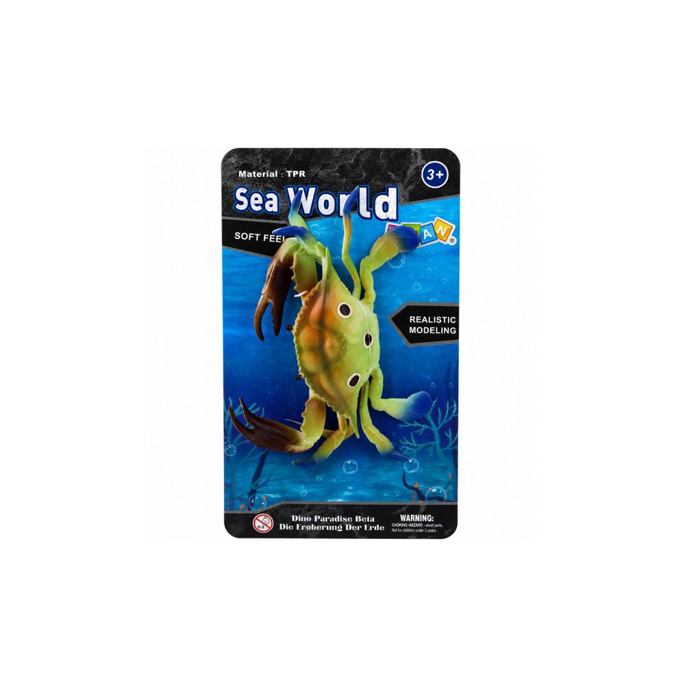 Gumowa Figurka Krab Rozciągliwa Realistyczna Zwierzę Morskie 19cm