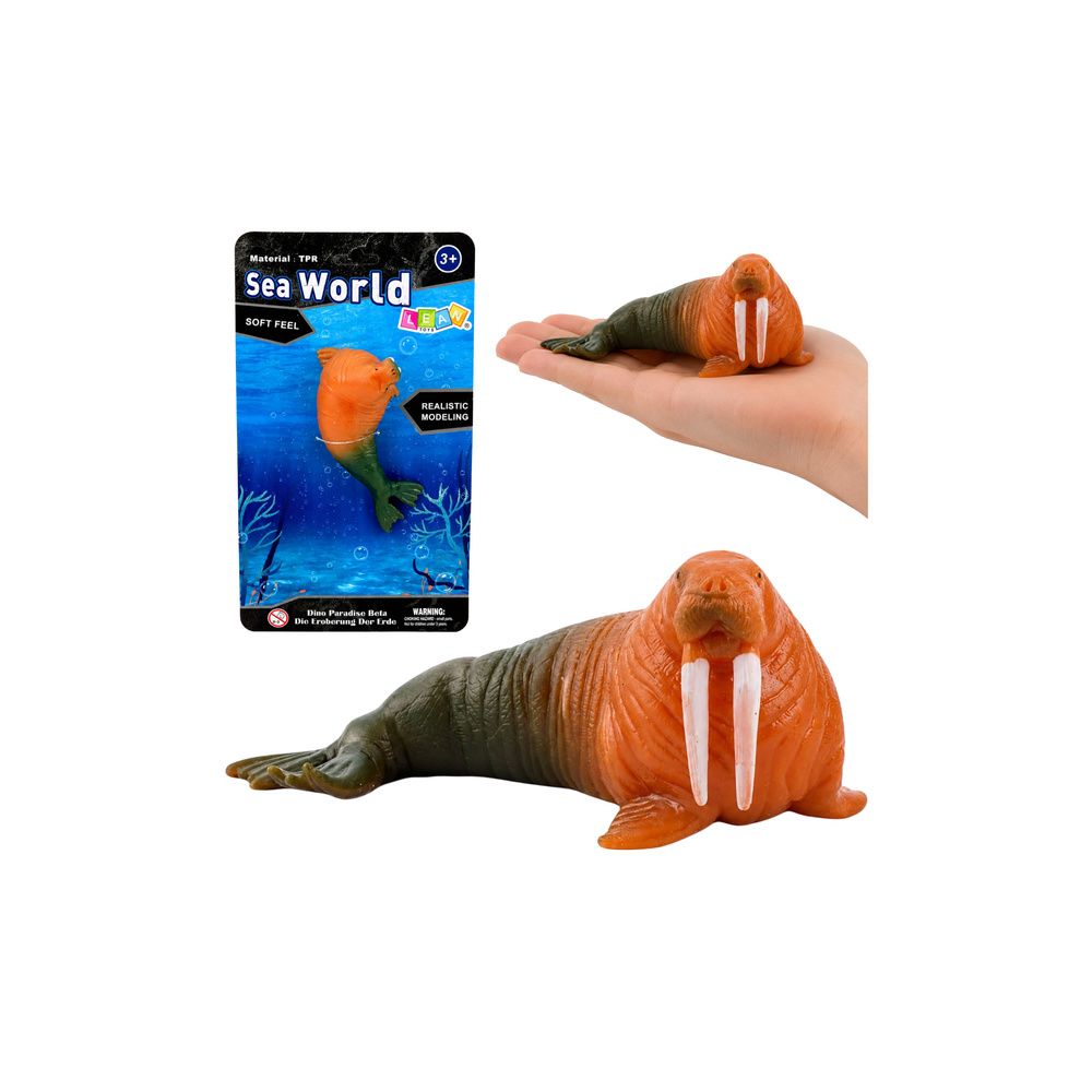 Mors Gumowa Figurka Rozciągliwa Realistyczna Ssak Morski 13 cm