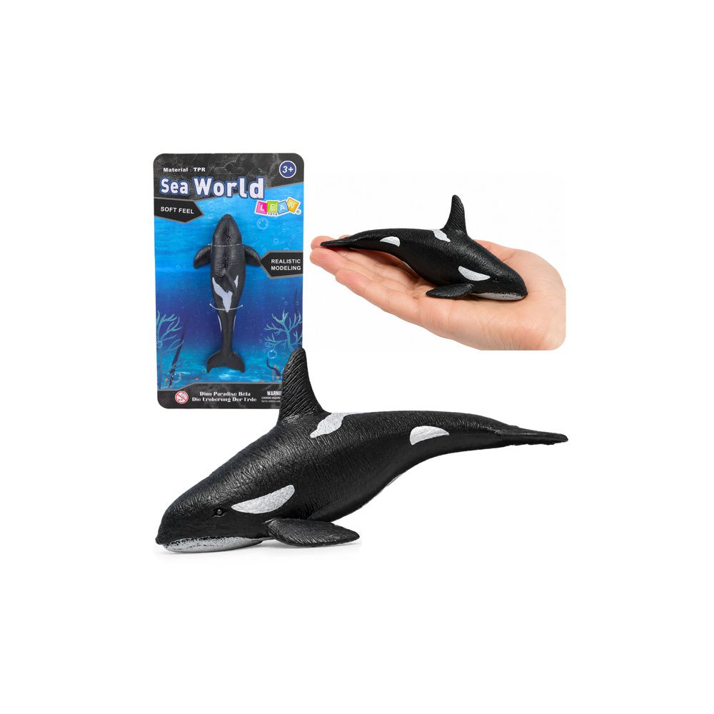 Ryba Gumowa Orka Figurka Rozciągliwa Realistyczna Ssak Morski 17,5 cm