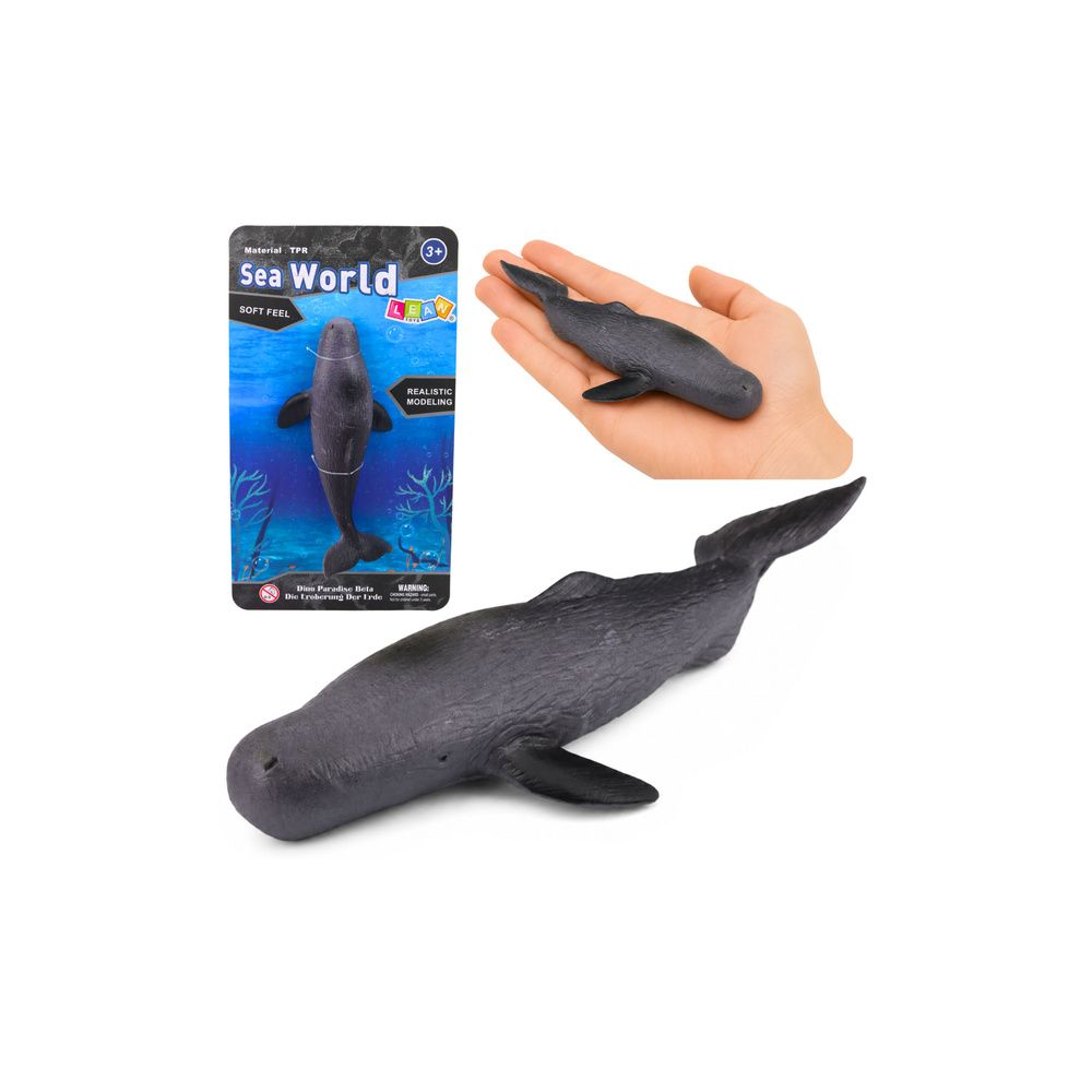 Ryba Gumowa Waleń Figurka Rozciągliwa Realistyczna Ssak Morski 18cm