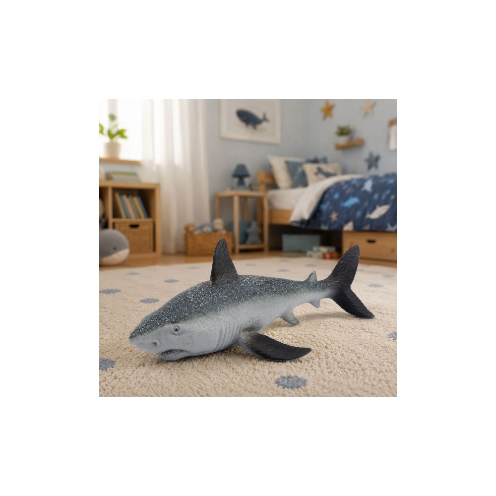 Ryba Gumowa Rekin Figurka Rozciągliwa Realistyczna Rekin Oceaniczny 18 cm
