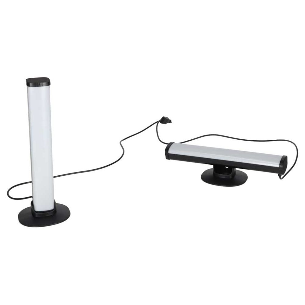 Stalinės lempos LED žaidimams - RGB stulpeliai su nuotolinio valdymo pultu, 2 vnt