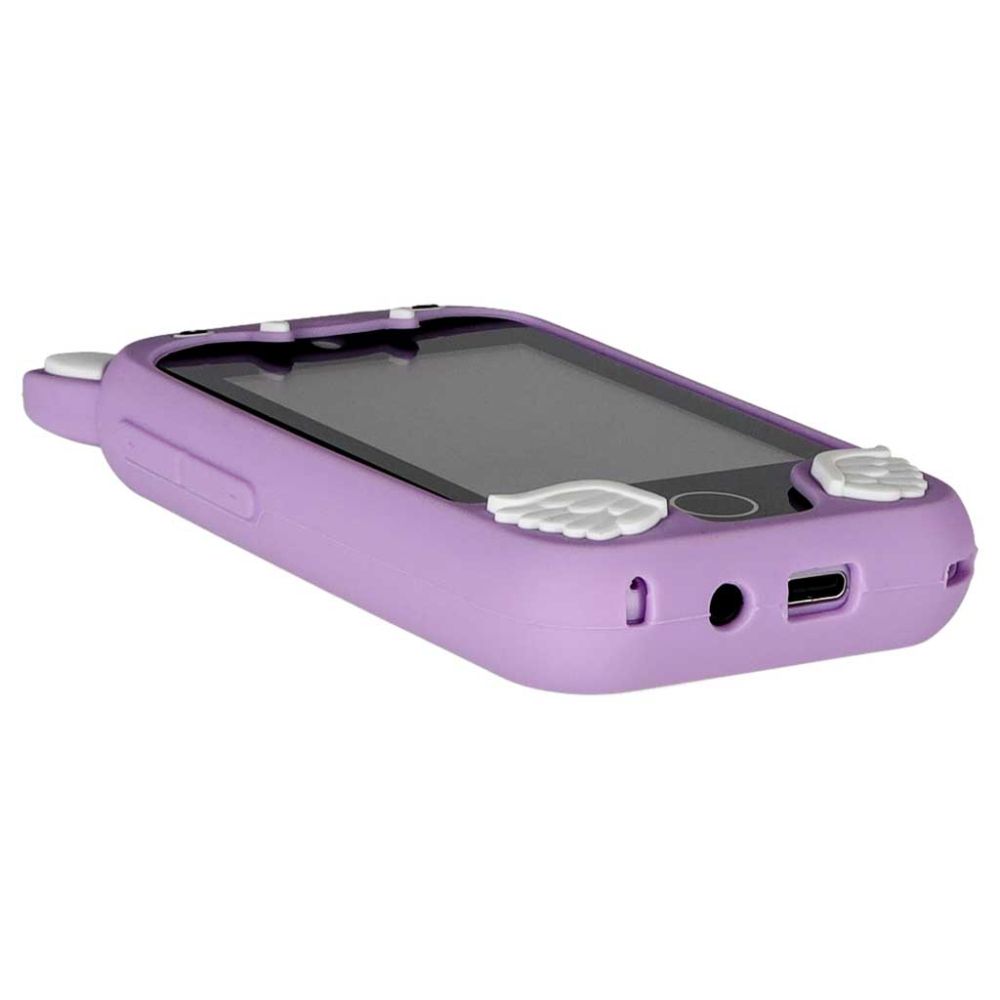 Interaktyvus edukacinis žaislinis telefonas Vienaragis, violetinis