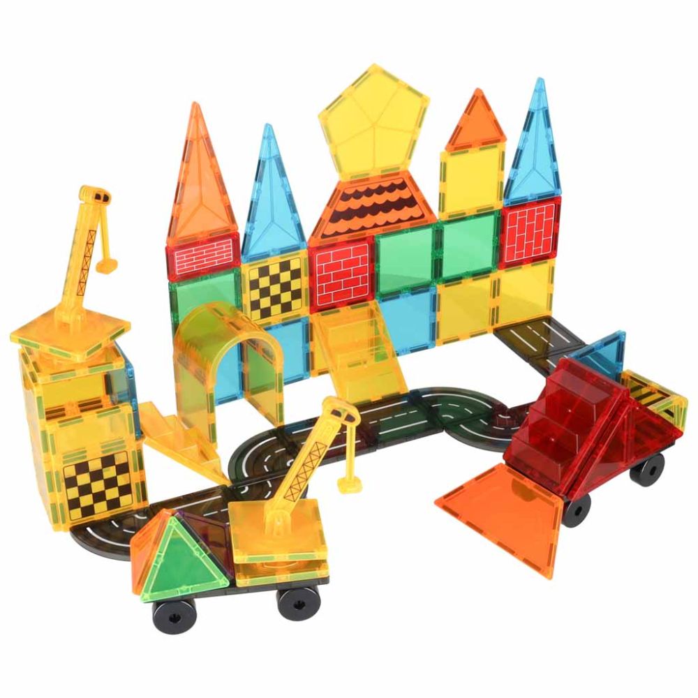 Magnetinis konstruktorius 3D kaladėlės, 90 el.