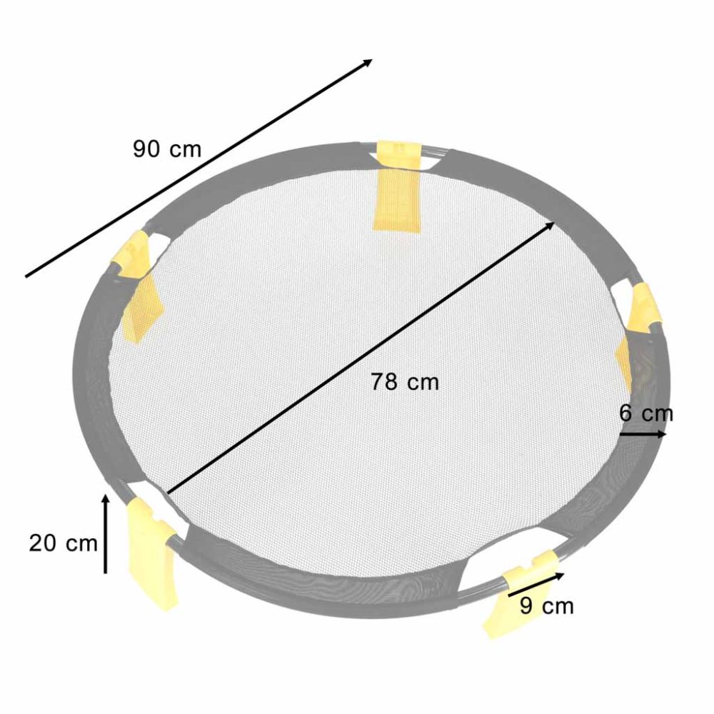 Komandinis arkadinis žaidimas Roundnet + 2 kamuoliai