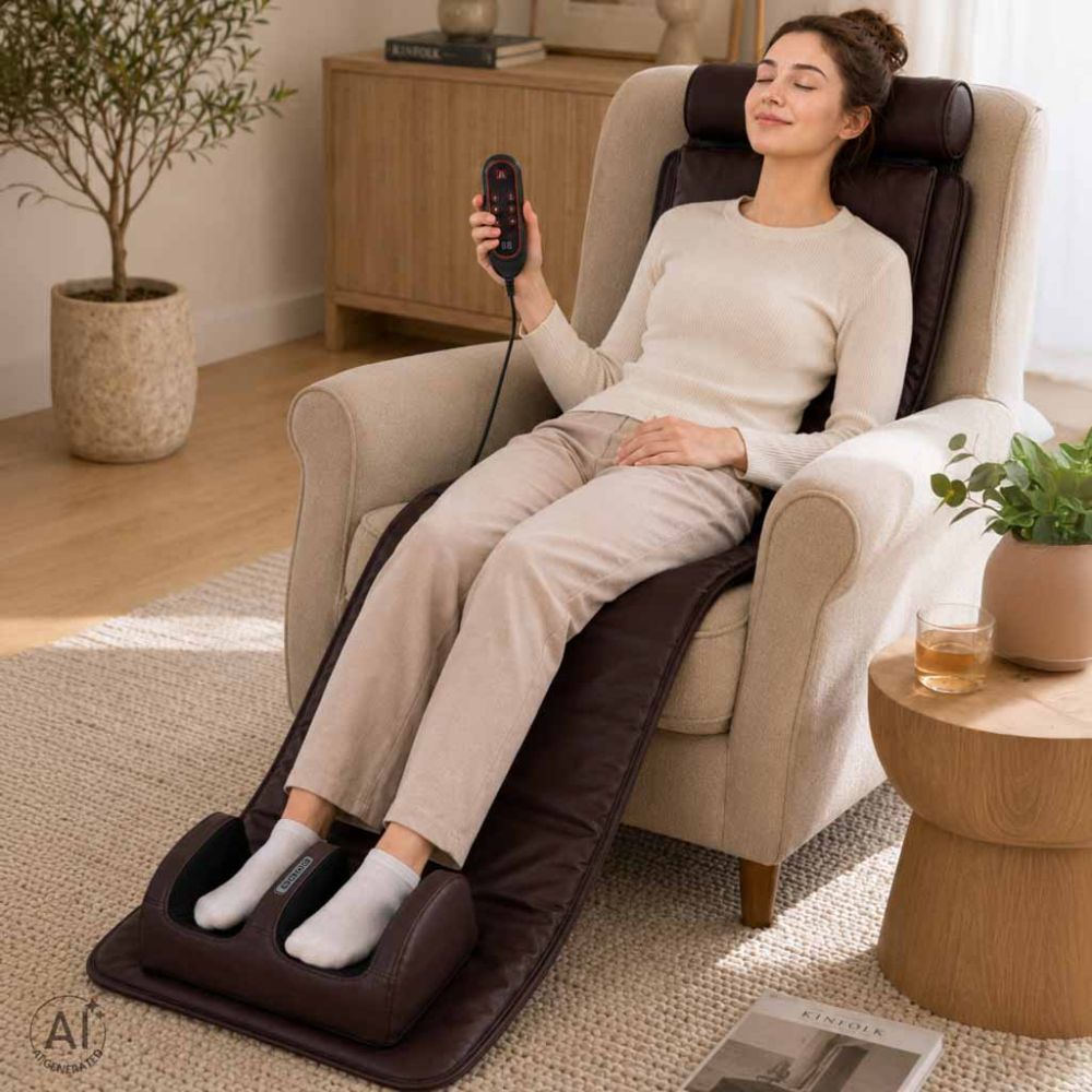 Pėdų ir nugaros masažuoklis SHIATSU 5in1 masažinis kilimėlis