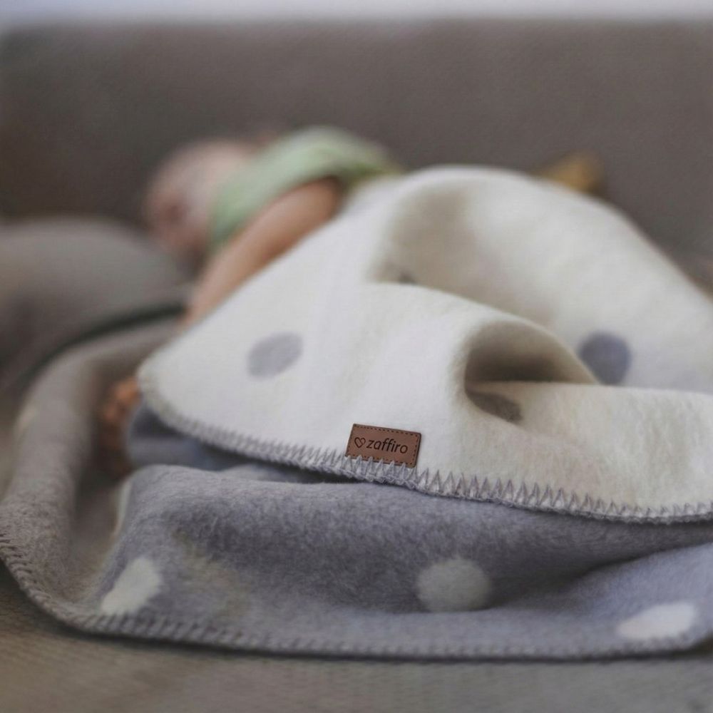 Cotton blanket Bari 100x150cm grey