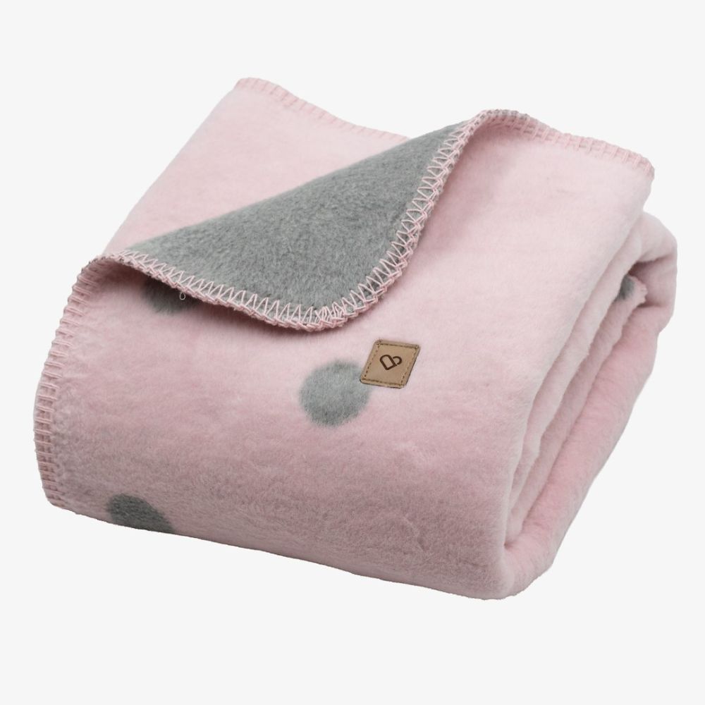 Cotton blanket Bari 100x150cm baby pink