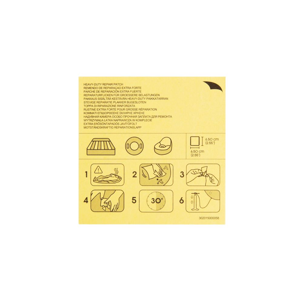 Bestway 62068 Zestaw naprawczy - Łaty naprawcze 6.5cm x 6.5cm - 10szt