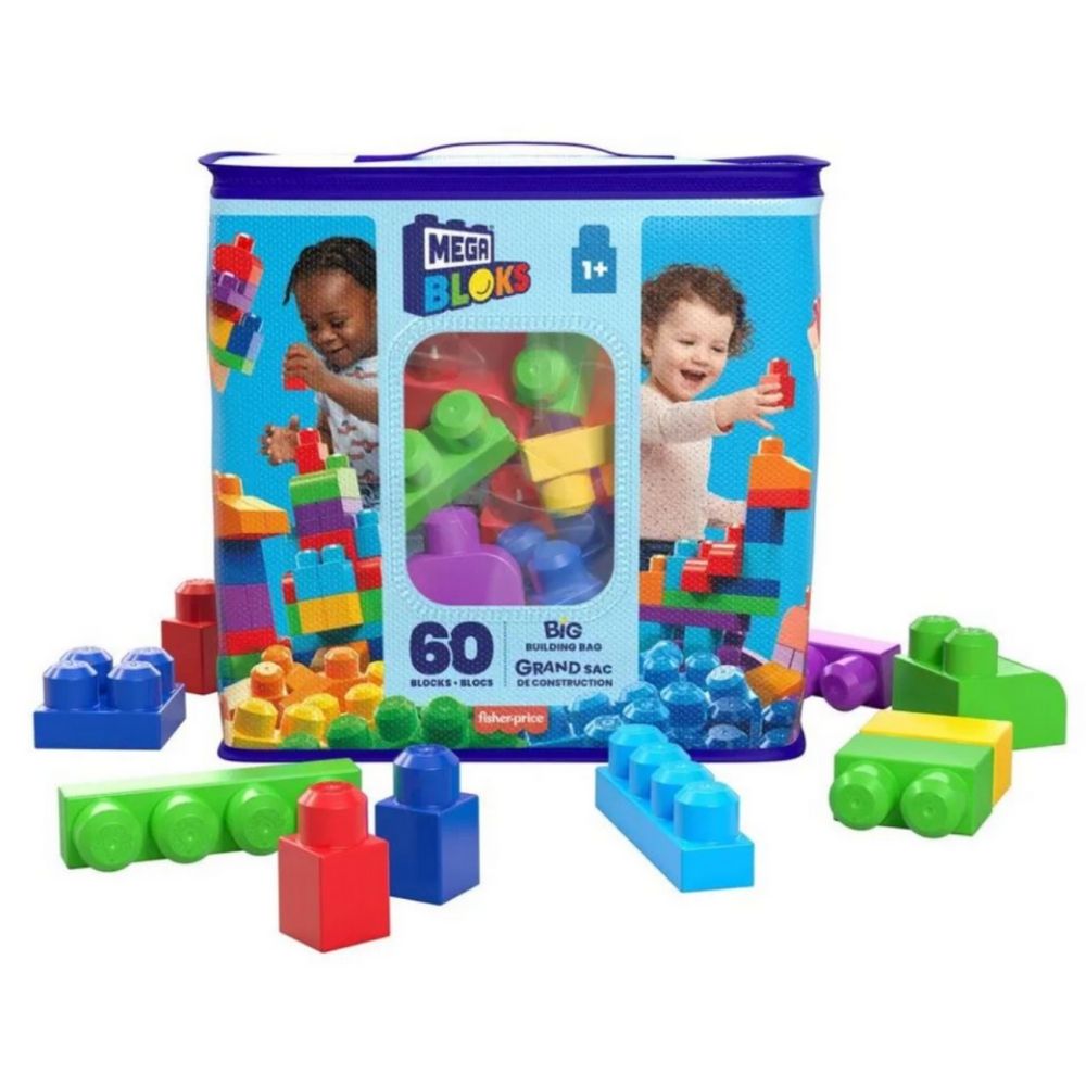 Fisher Price DCH55 Mega Blocks Klocki Konstrukcyjne Mega Bloks 60 Elementów