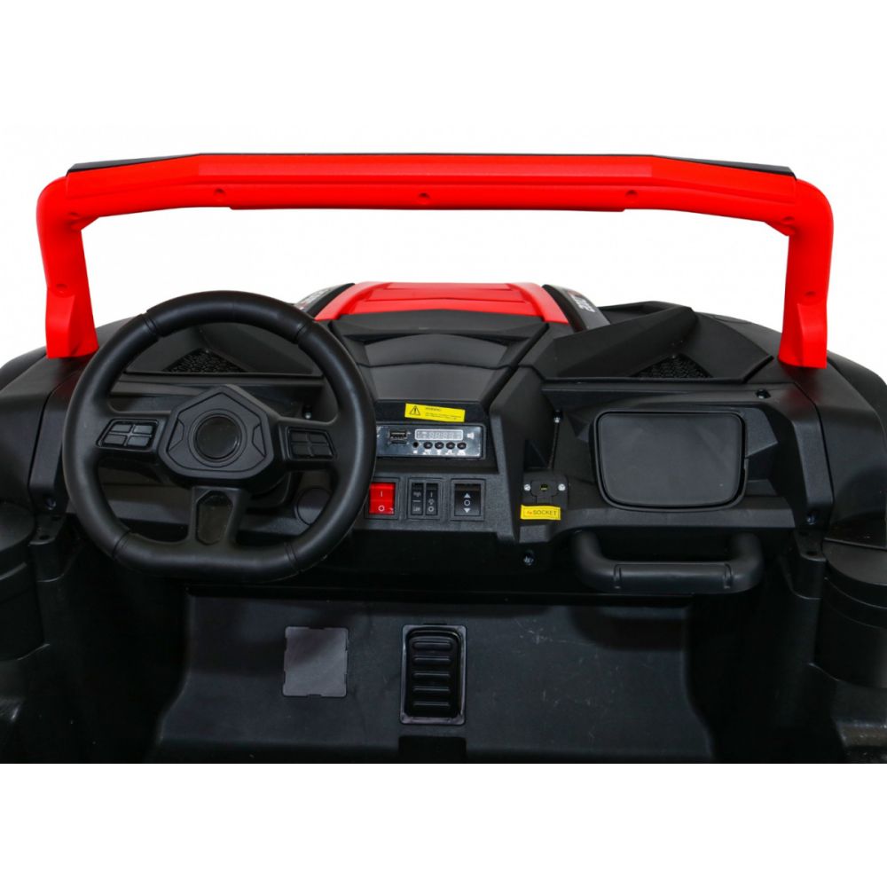 Buggy ATV Racing dla 2 dzieci Czerwony + Napęd 4x4 + Pilot + Wolny Start + MP3 LED