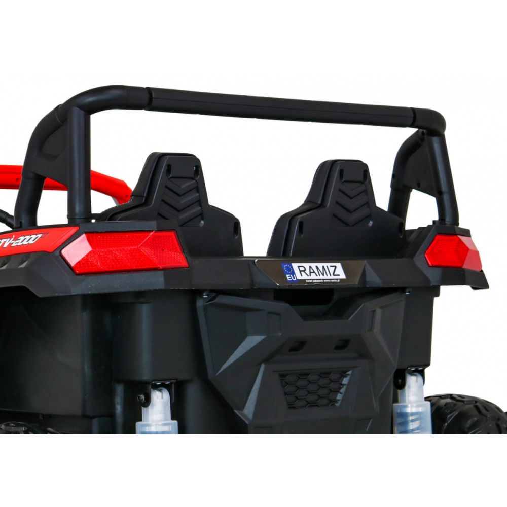 Buggy ATV Racing dla 2 dzieci Czerwony + Napęd 4x4 + Pilot + Wolny Start + MP3 LED