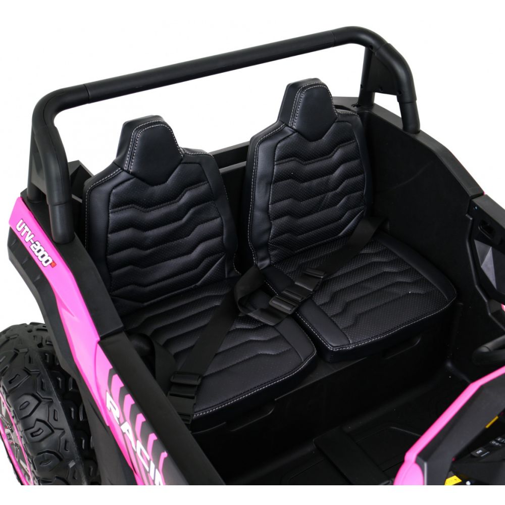 Buggy ATV Racing dla 2 dzieci Różowy + Napęd 4x4 + Pilot + Wolny Start + MP3 LED