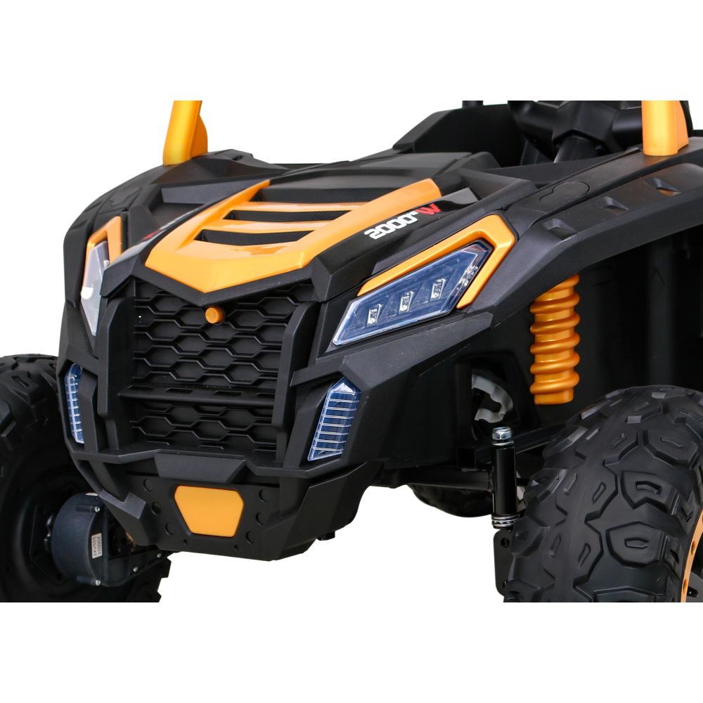 Buggy ATV Racing dla 2 dzieci Złoty + Napęd 4x4 + Pilot + Wolny Start + MP3 LED